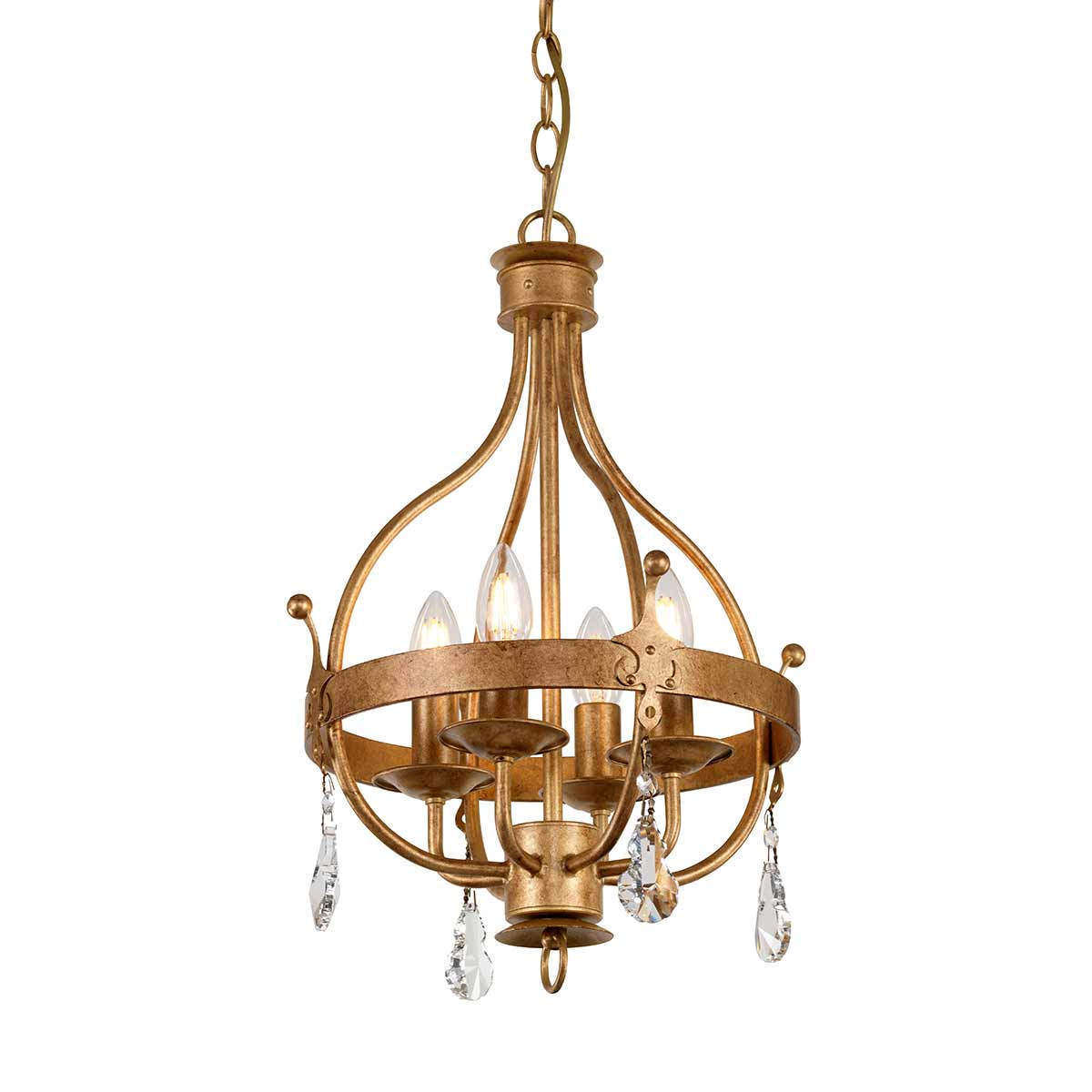 Elstead Lighting  Pendant from the Windsor range. Windsor 4 Light Pendant Product Code = WINDSOR4-GOLD