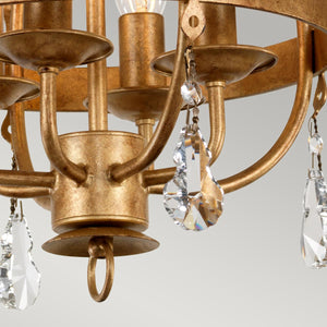 Elstead Lighting  Pendant from the Windsor range. Windsor 4 Light Pendant Product Code = WINDSOR4-GOLD