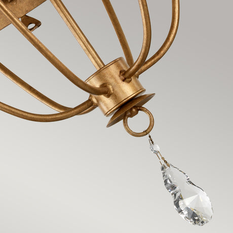 Elstead Lighting  Chandelier from the Windsor range. Windsor 6 Light Chandelier Product Code = WINDSOR6-GOLD