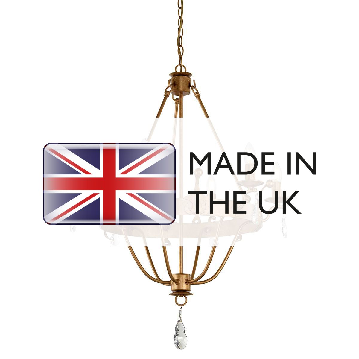 Elstead Lighting Chandelier from the Windsor range. Windsor 6 Light Chandelier – SKU WINDSOR6-GOLD