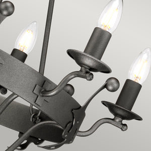 Elstead Lighting Chandelier from the Windsor range. Windsor 6 Light Chandelier Product Code = WINDSOR6-GR