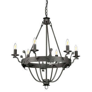 Elstead Lighting Chandelier from the Windsor range. Windsor 6 Light Chandelier Product Code = WINDSOR6-GR