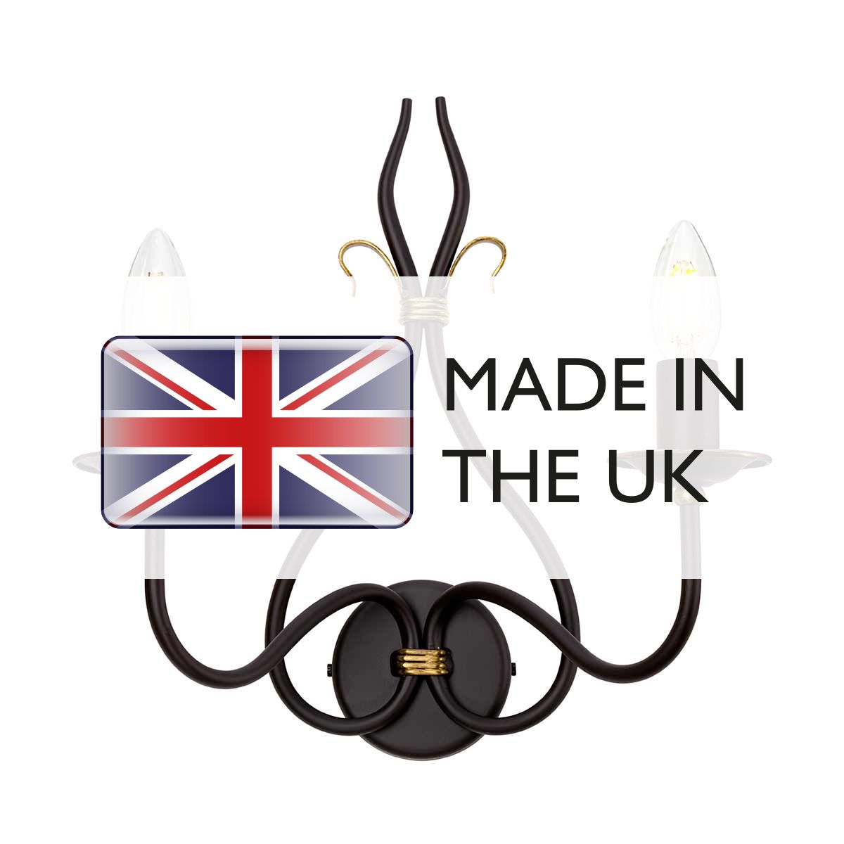 Elstead Lighting Wall Light from the Windermere range. Windermere 2 Light Wall Light – SKU WM2