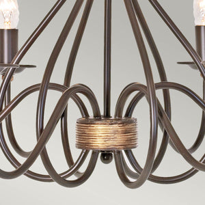 Elstead Lighting Chandelier from the Windermere range. Windermere 6 Light Chandelier Product Code = WM6