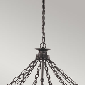 Elstead Lighting Chandelier from the Warwick range. Warwick 12 Light Chandelier  Product Code = WR12-GRAPHITE