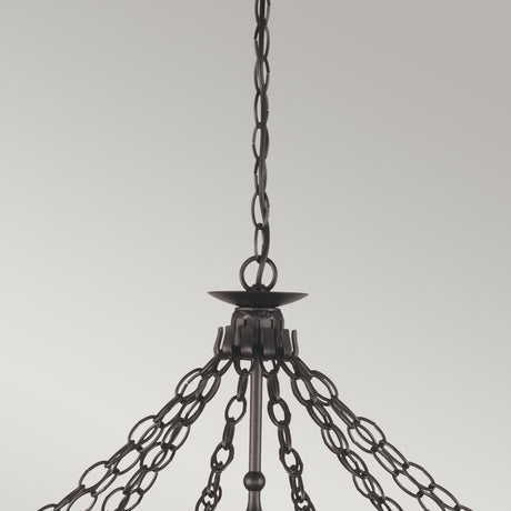 Elstead Lighting Chandelier from the Warwick range. Warwick 12 Light Chandelier  Product Code = WR12-GRAPHITE