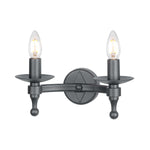 Elstead Lighting Wall Light from the Warwick range. Warwick 2 Light Wall Light  Product Code = WR2-GRAPHITE