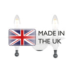 Elstead Lighting Wall Light from the Warwick range. Warwick 2 Light Wall Light – SKU WR2-GRAPHITE