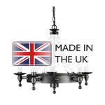 Elstead Lighting Chandelier from the Warwick range. Warwick 5 Light Chandelier – SKU WR5-GRAPHITE