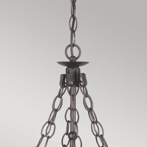 Elstead Lighting Chandelier from the Warwick range. Warwick 6 Light Chandelier  Product Code = WR6-GRAPHITE