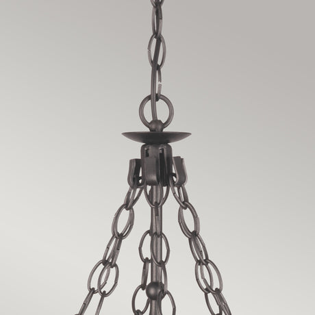 Elstead Lighting Chandelier from the Warwick range. Warwick 6 Light Chandelier  Product Code = WR6-GRAPHITE