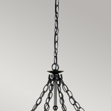 Elstead Lighting Chandelier from the Warwick range. Warwick 8 Light Chandelier  Product Code = WR8-GRAPHITE