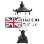Elstead Lighting Pedestal Lantern from the Wilmslow range. Wilmslow 1 Light Pedestal Lantern – SKU WSLN1-BLACK