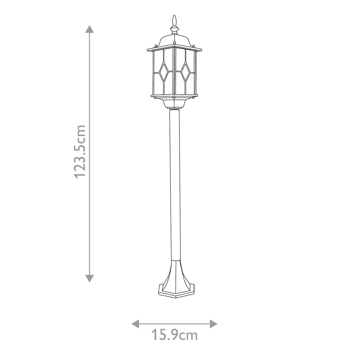 Elstead Lighting Pillar Lantern from the Wexford range. Wexford 1 Light Pillar Lantern – SKU WX4