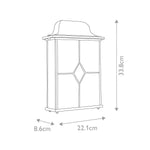 Elstead Lighting Outdoor Wall Light from the Wexford range. Wexford 2 Light Half Lantern – SKU WX7