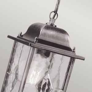 Elstead Lighting Outdoor Hanging from the Wexford range. Wexford 1 Light Chain Lantern  Product Code = WX9