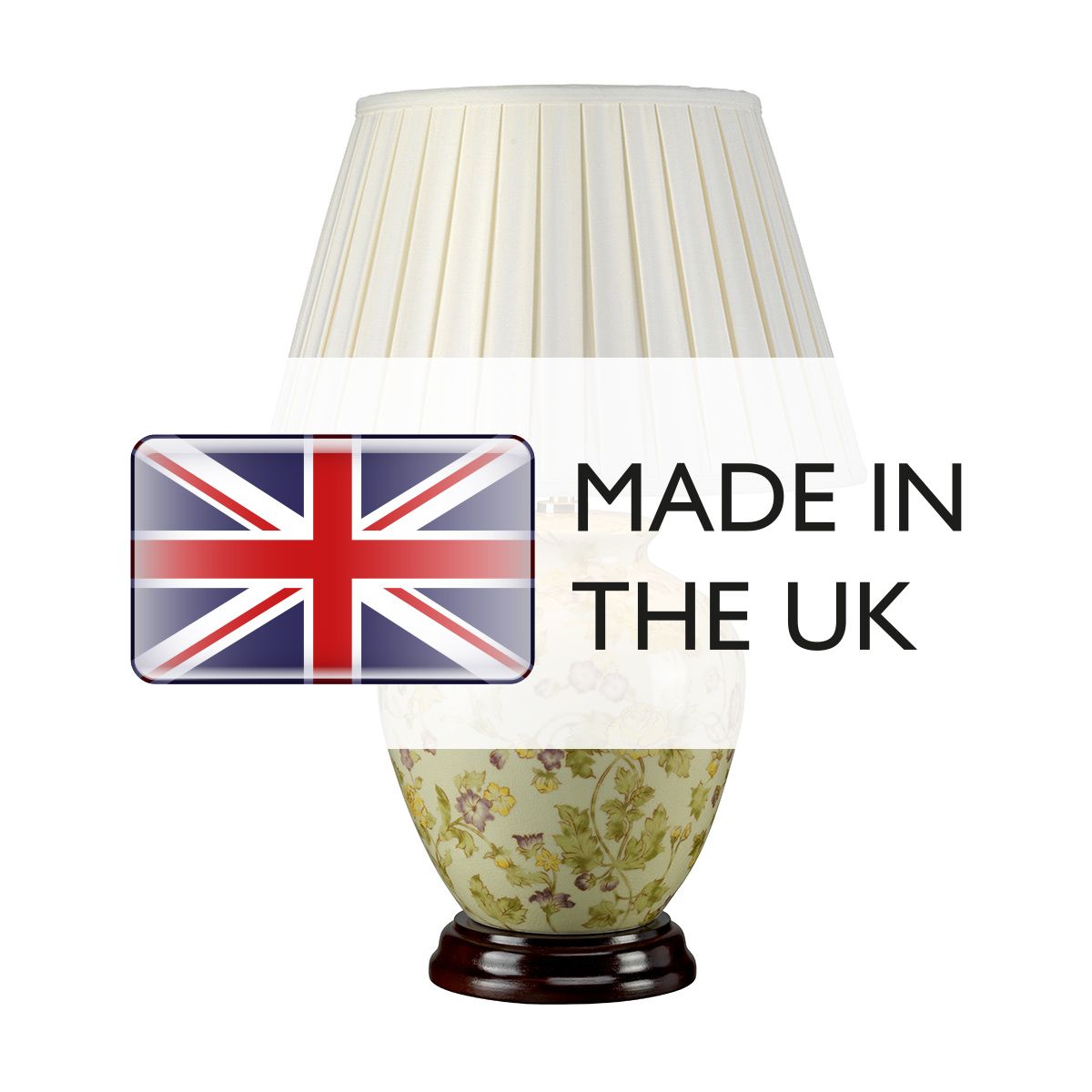 Elstead Lighting Table Lamp from the Yellow Flowers range. Yellow Flowers 1 Light Table Lamp – SKU YELLOWFLOWERS-TL