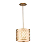 Elstead Lighting Pendant from the Ziggy range. Ziggy 1lt Small Pendant - Lacquered Gold Product Code = ZIGGY-1P-S-LG