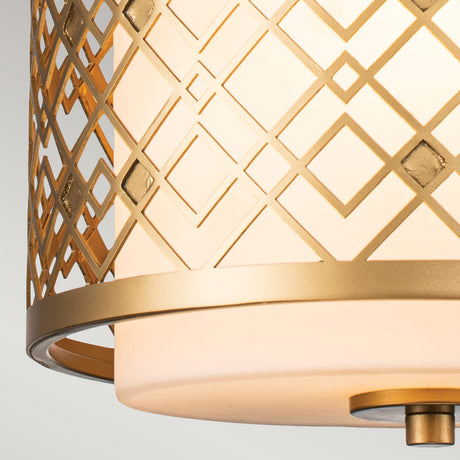 Elstead Lighting Pendant from the Ziggy range. Ziggy 1lt Small Pendant - Lacquered Gold Product Code = ZIGGY-1P-S-LG