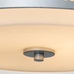 Elstead Lighting Ceiling Flush from the Ziggy range. Ziggy 2lt Medium Flush - Lacquered Silver Product Code = ZIGGY-F-M-LS