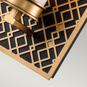 Elstead Lighting Wall Light from the Ziggy range. Ziggy 1lt Wall light - Lacquered Gold Product Code = ZIGGY1-LG
