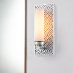 Elstead Lighting Wall Light from the Ziggy range. Ziggy 1lt Wall light - Lacquered Silver Product Code = ZIGGY1-LS