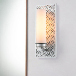 Elstead Lighting Wall Light from the Ziggy range. Ziggy 1lt Wall light - Lacquered Silver Product Code = ZIGGY1-LS