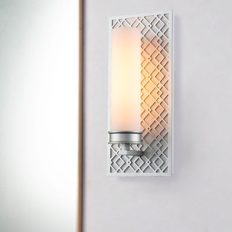 Elstead Lighting Wall Light from the Ziggy range. Ziggy 1lt Wall light - Lacquered Silver Product Code = ZIGGY1-LS