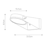 Elstead Lighting Outdoor Wall Light from the Zola range. Zola LED Wall Lantern – SKU ZOLA