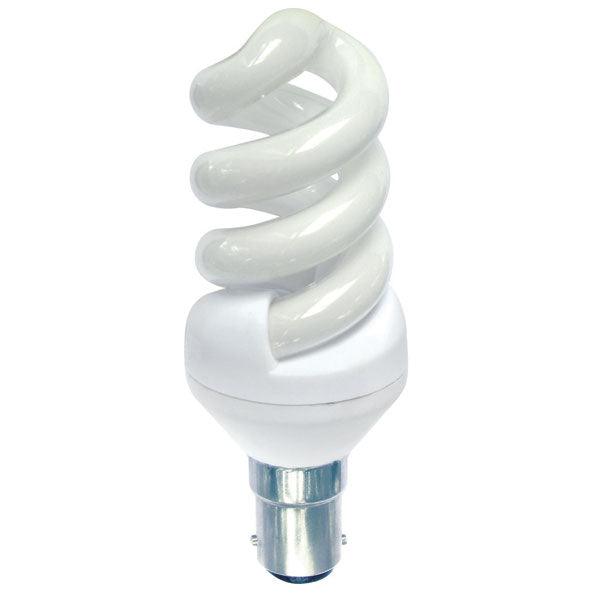 British Electric Lamps FL-CP-EH9SBC82/10 BEL - British Electric Lamps 4993 Bell Spiral 9W B15d Very Warm White Low Energy Lamps