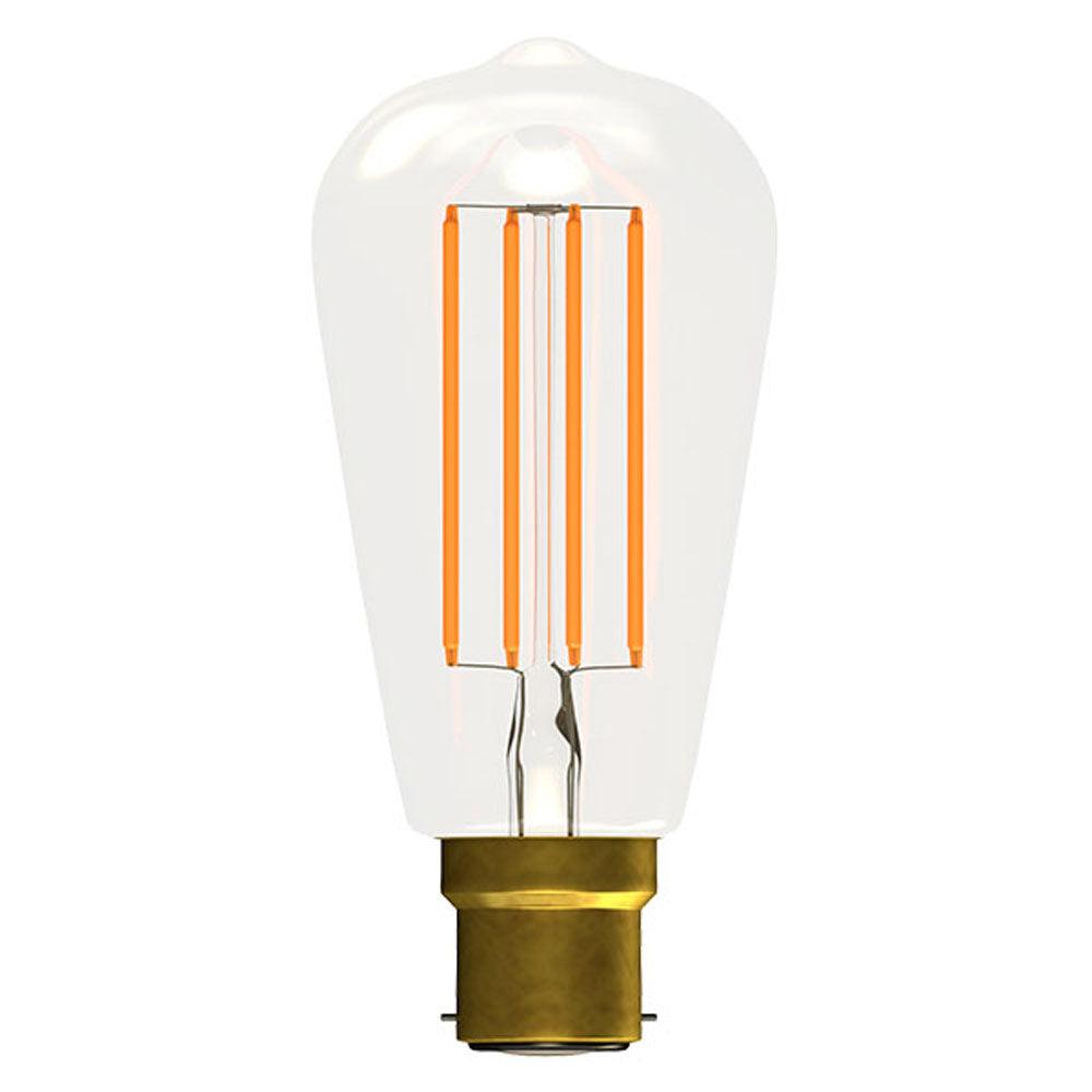 British Electric Lamps FL-CP-LSQ4BCC/DIM BEL - British Electric Lamps BELL LED Bell LED Filament Squirrel Cage 240V 4W B22d Clear 2700K Dimmable Part Number = 60132
