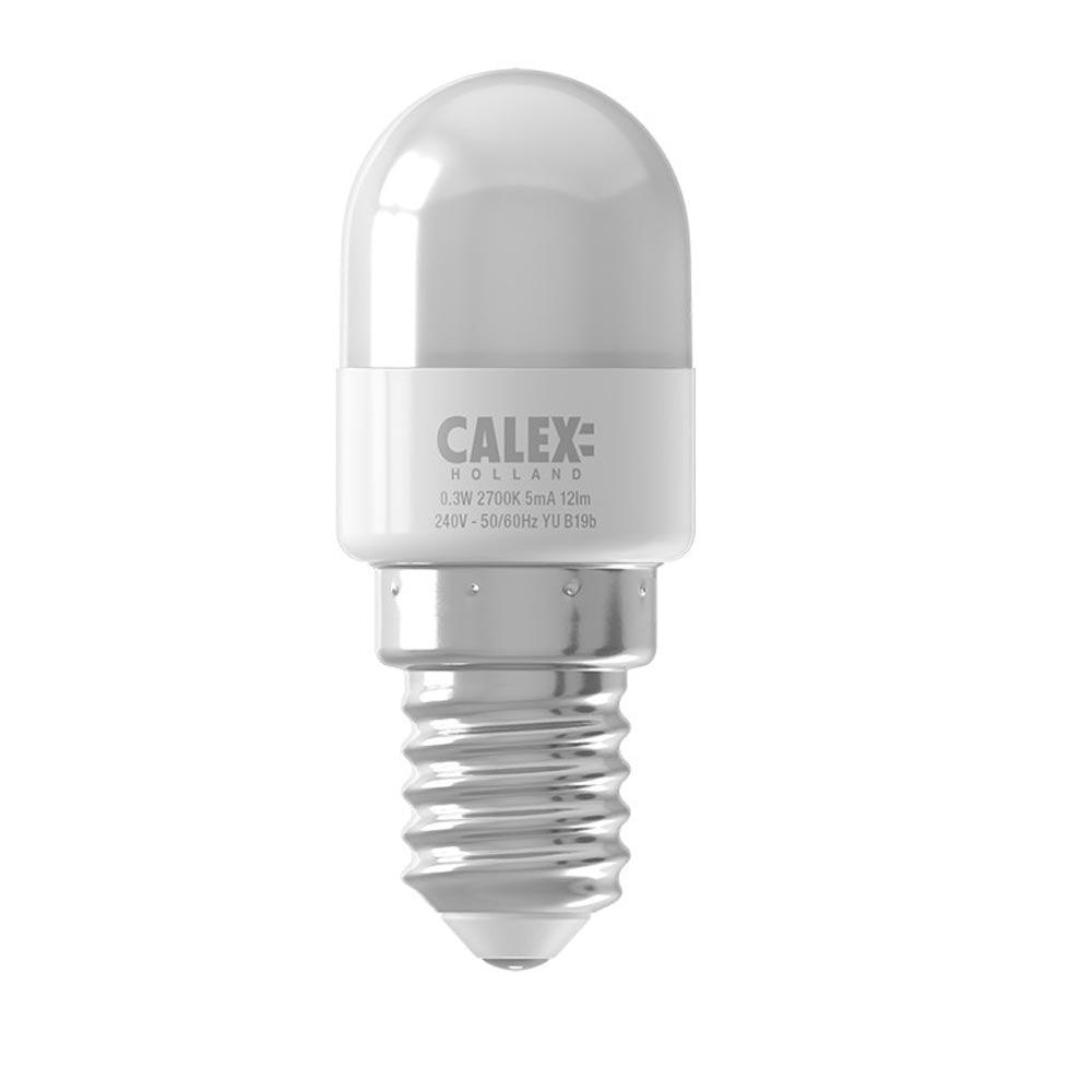 Calex 1301002600 LED T22 Tubular Lamp 0.3W 2700K E14 Opal 22x57mm Calex LED Pygmy LED Lamps - First Light Direct - LED Lamps and Lighting 