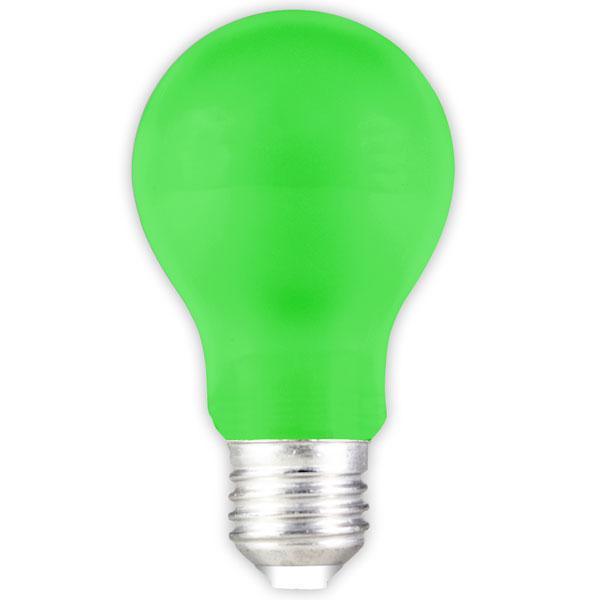 Calex FL-CP-L1ESG CLX - Calex Calex LED GLS A60 240V 1W 12lm ES E27 Edison Screwed Cap Green