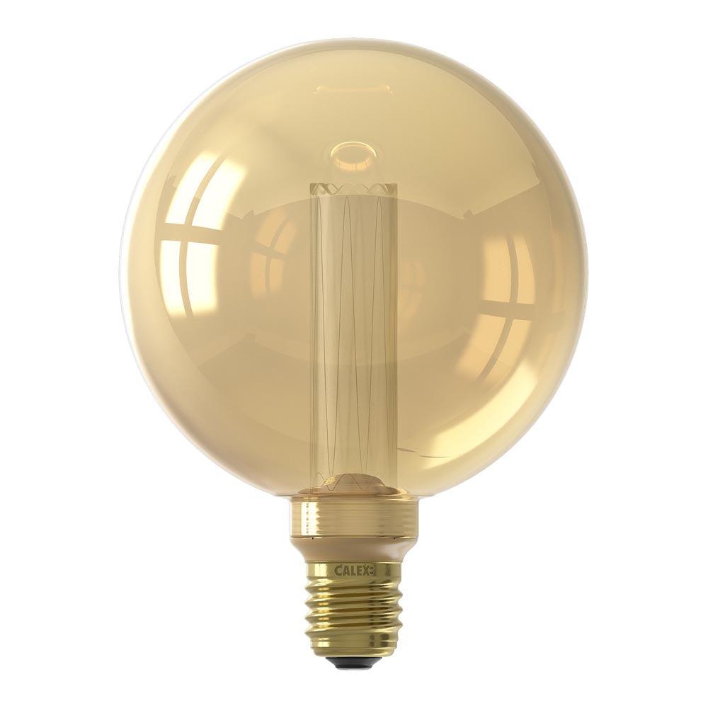 Calex FL-CP-L3.5RND125ESG/DIM CLX - Calex 473879 Calex 125mm LED Globe 240V 3.5W E27 Gold Dimmable LED Globes LED Lamps
