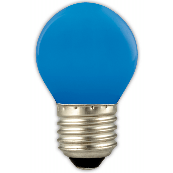 Calex FL-CP-LRND45ESB CLX - Calex LED P45 240V 1W E27 Edison Screwed Cap BLUE