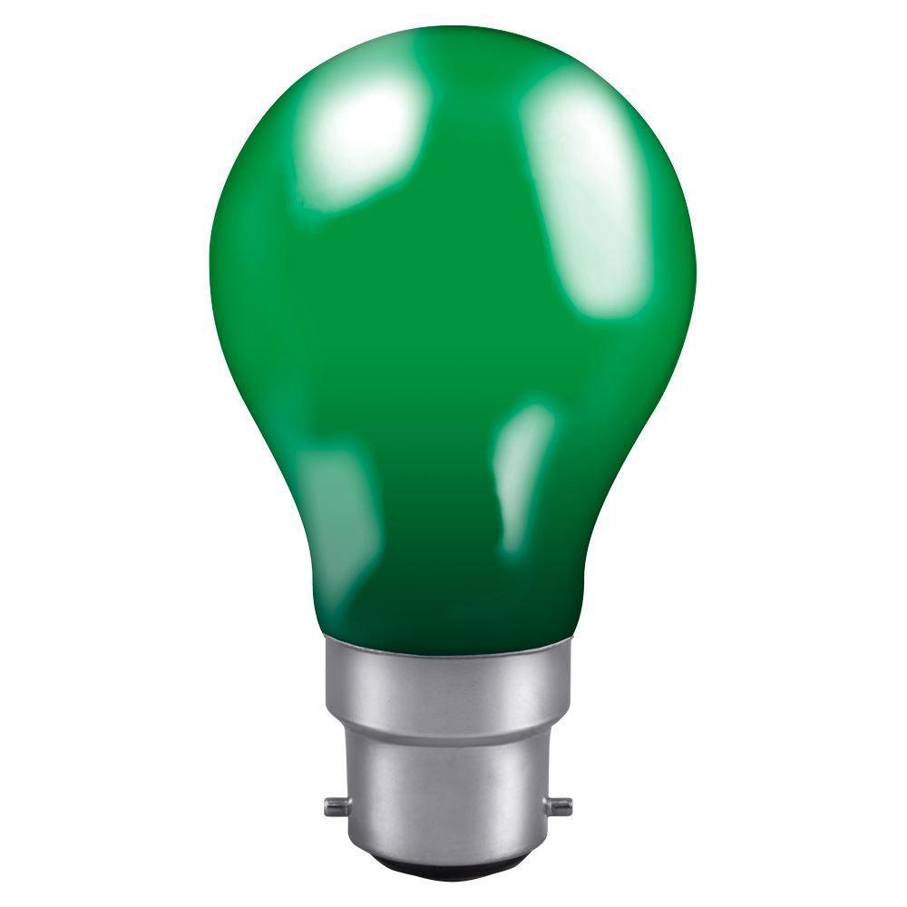 Crompton Lamps Crompton Lamps Colourglazed GLS 240V 25W B22d Green B22d Bayonet BC Green - First Light Direct - LED Lamps and Lighting 