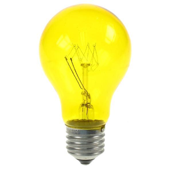 Crompton Lamps FL-CP-15ESTY CRO - Crompton Lamps Light Bulb 240V 15 Watt ES E27 Edison Screwed Cap T-YELLOW
