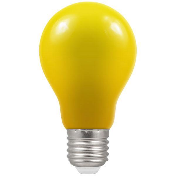 Crompton Lamps FL-CP-L1.5ESY CRO - Crompton Lamps Crompton 1.5W LED Yellow GLS E27 Edison Screwed Cap - Outdoor