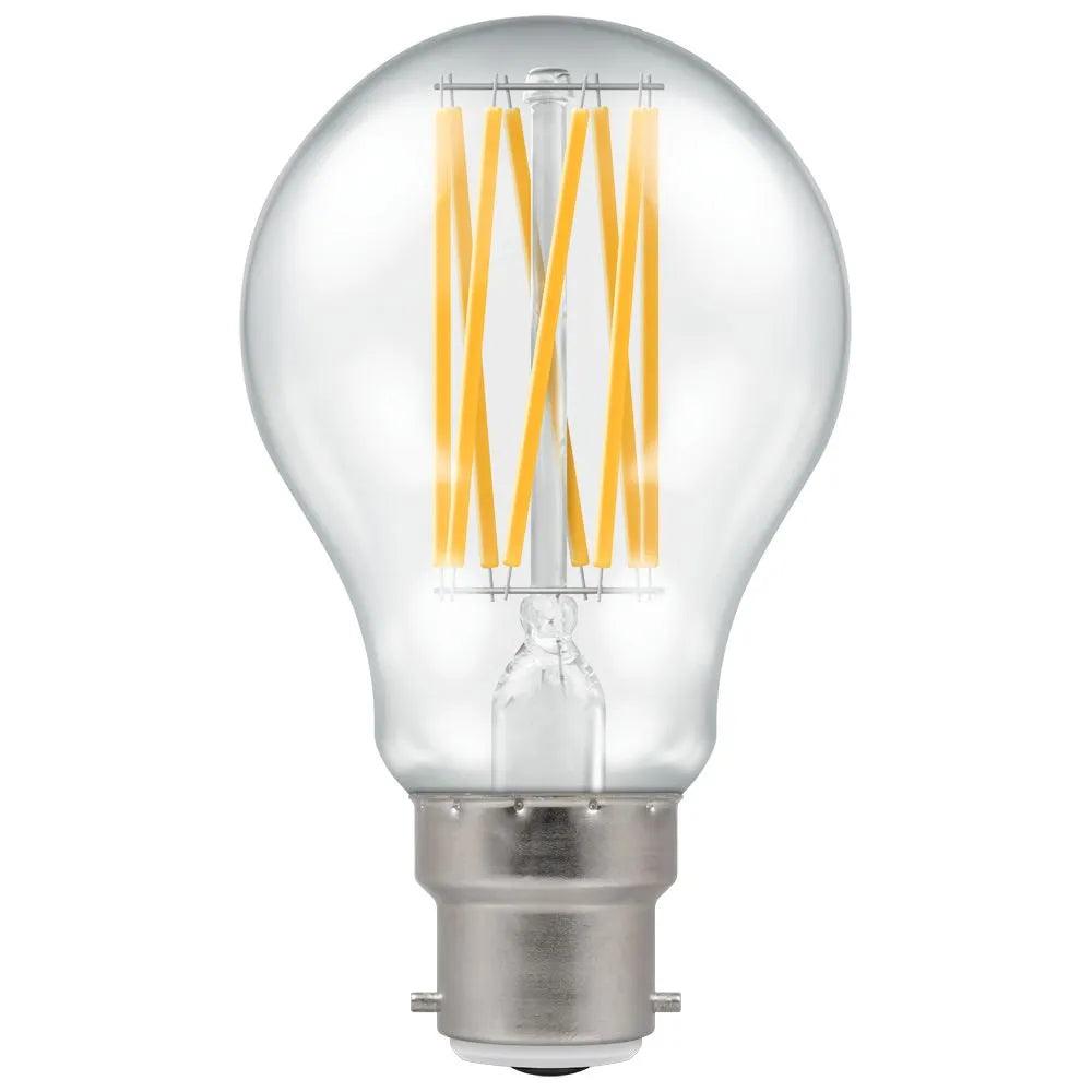 Crompton Lamps FL-CP-L3.8BCCWW CRO - Crompton Lamps Crompton LED GLS LED Filament GLS B22d 3.8W (60W eq.) 240V 3000K Clear Part Number = 15227