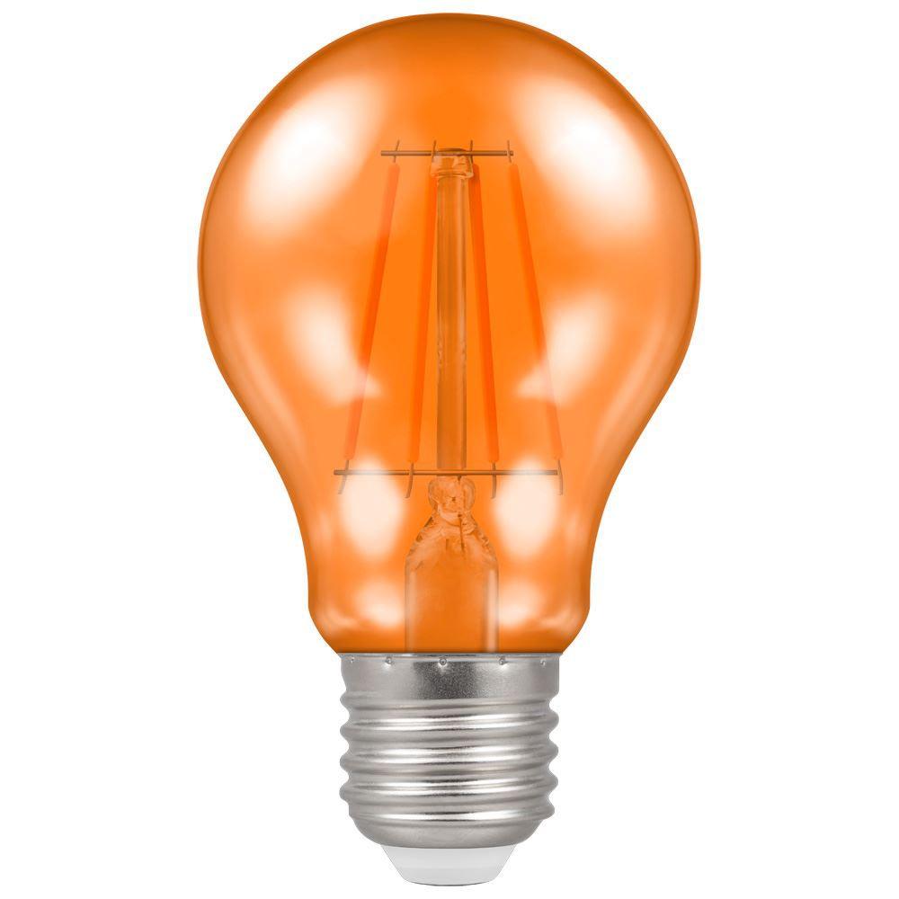 Crompton Lamps FL-CP-L4.5ESA CRO - Crompton Lamps 13704 LED Filament Harlequin GLS 4.5W 240V ES Orange LED GLS LED Lamps