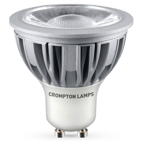 Crompton Lamps FL-CP-LGU10/5D45COB/DIM CRO - Crompton Lamps LED GU10 5W COB DL 6000K 45Deg 450lm Dimmimg