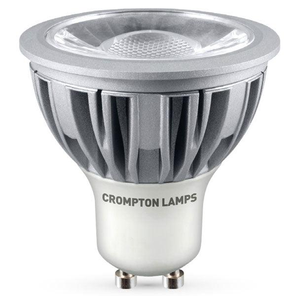 Crompton Lamps FL-CP-LGU10/5WW45COB CRO - Crompton Lamps Crompton LED GU10 LED GU10 5W COB WW 3000K 45Deg 450lm Part Number = LGU105WWCOB