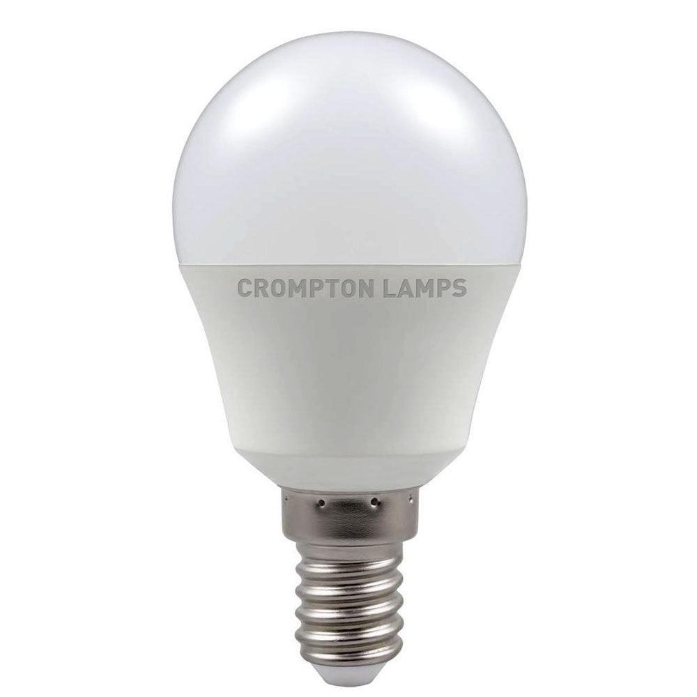 Crompton Lamps FL-CP-LRND45SESO/5.5VWW CROM - Crompton Lamps Crompton LED 45mm Rounds Crompton LED 45mm Round Thermal Plastic 5.5W SES 2700K Very Warm White Opal Part Number = 11526