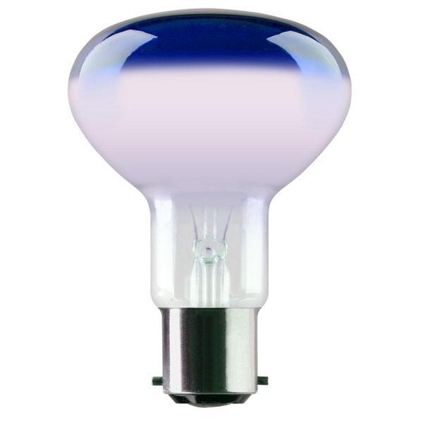 Crompton Lamps R80 240V 60W B22d Bayonet Cap BLUE - First Light Direct - LED Lamps and Lighting 
