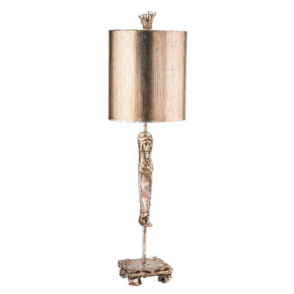 Elstead Lighting FB-CARYATID-S - Flambeau Table Lamp from the Caryatid range. Caryatid 1 Light Table Lamp - Silver Product Code = FB-CARYATID-S