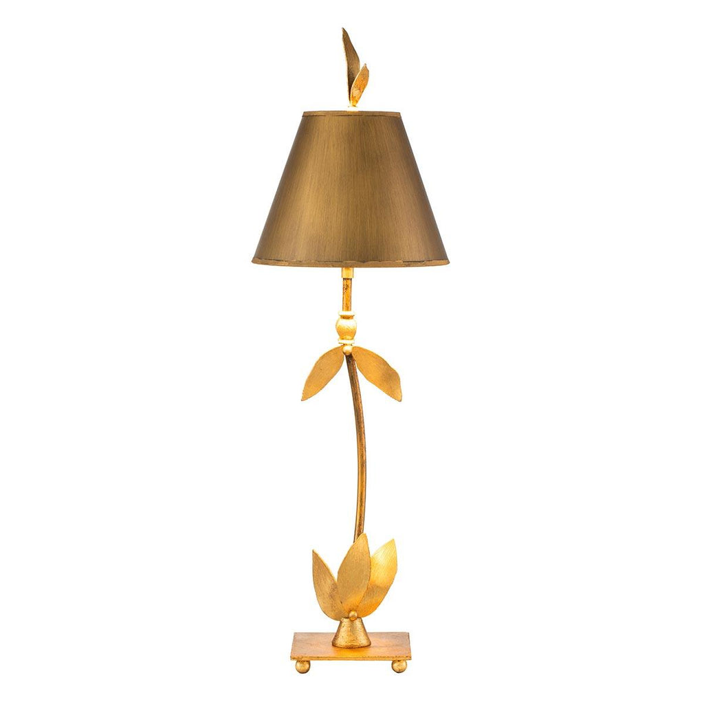 Elstead Lighting FB-REDBELL-TL-GD - Flambeau Table Lamp from the Red Bell range. Red Bell 1 Light Table Lamp - Gold Leaf Product Code = FB-REDBELL-TL-GD