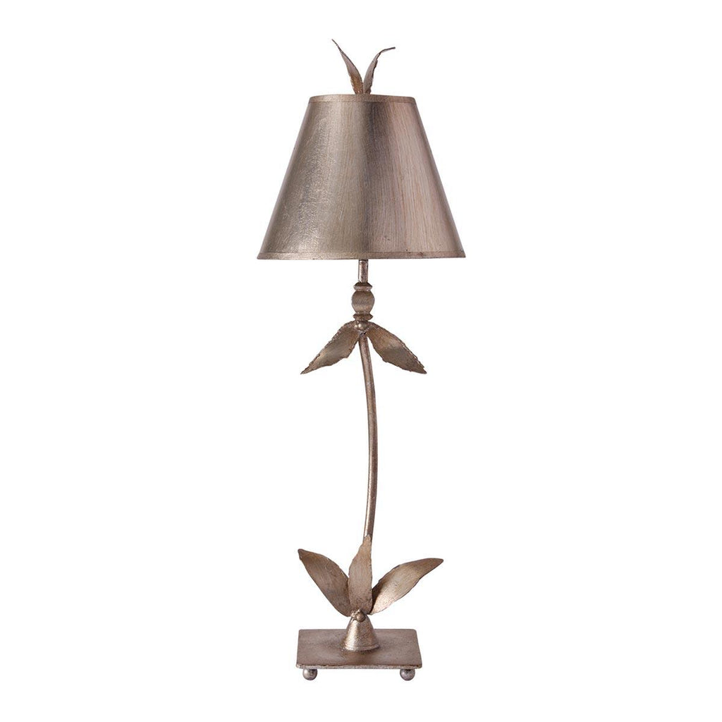 Elstead Lighting FB-REDBELL-TL-SV - Flambeau Table Lamp from the Red Bell range. Red Bell 1 Light Table Lamp - Silver Leaf Product Code = FB-REDBELL-TL-SV