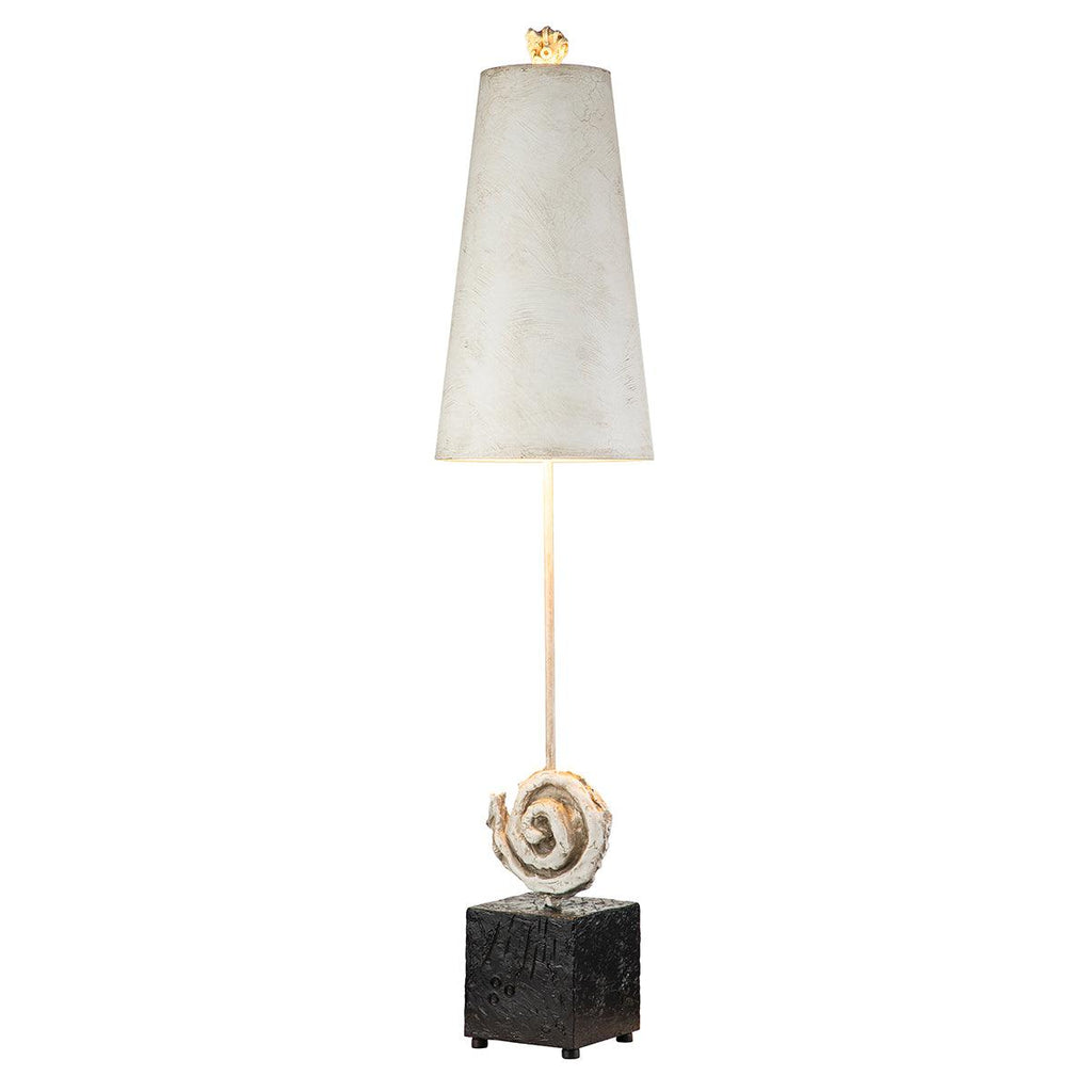 Elstead Lighting FB-SWIRL-TL - Flambeau Table Lamp from the Swirl range. Swirl 1lt Table Lamp - Bone White Product Code = FB-SWIRL-TL