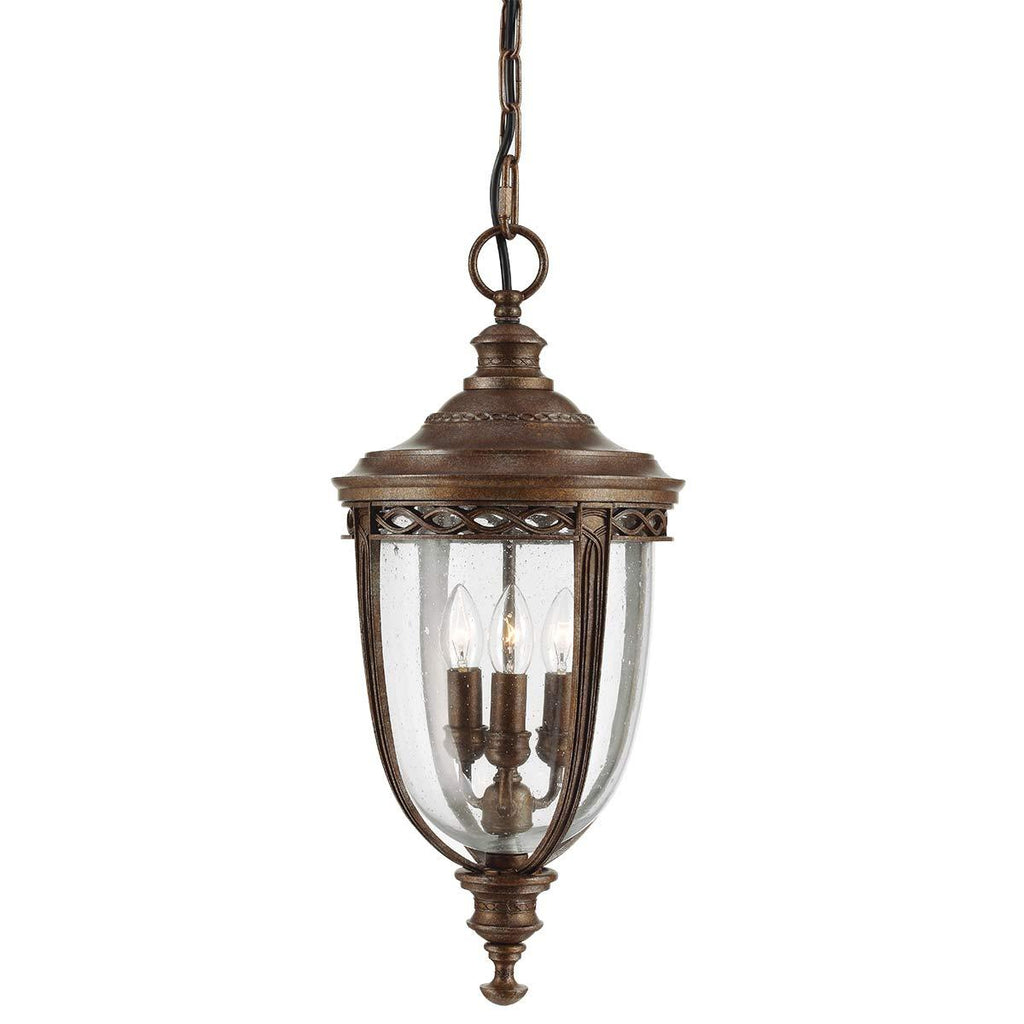 Elstead Lighting FE-EB8-L-BRB - Feiss Outdoor Hanging from the English Bridle range. English Bridle 3 Light Large Chain Lantern Product Code = FE-EB8-L-BRB