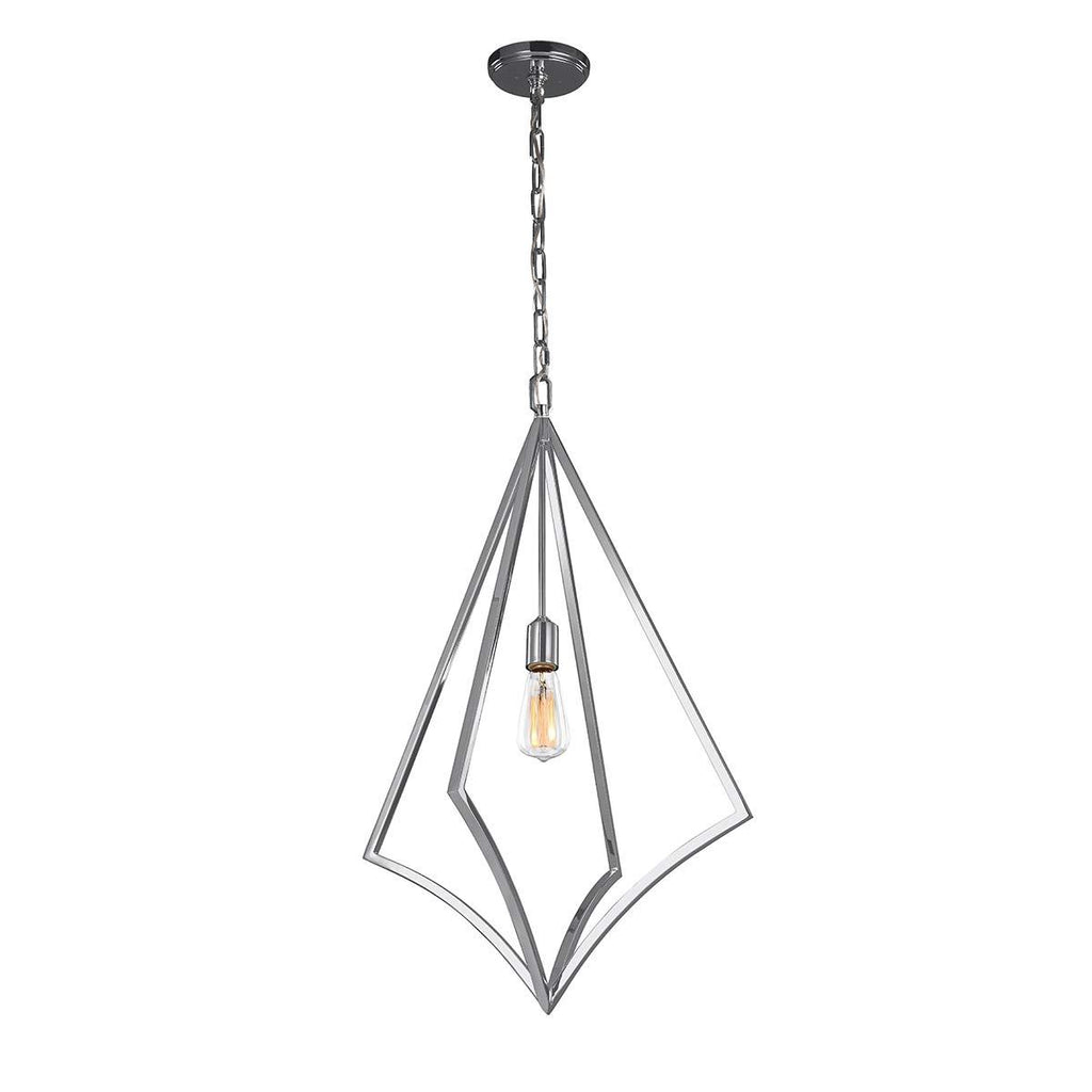 Elstead Lighting FE-NICO-P-L-CH - Feiss Pendant from the Nico range. Nico 1 Light Large Pendant - Polished Chrome Product Code = FE-NICO-P-L-CH